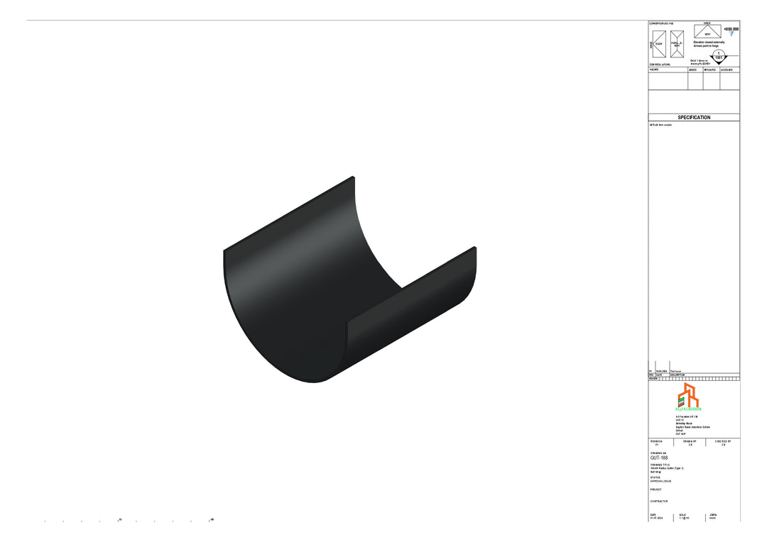 Aluminium Radius Butt Strap - Type 1