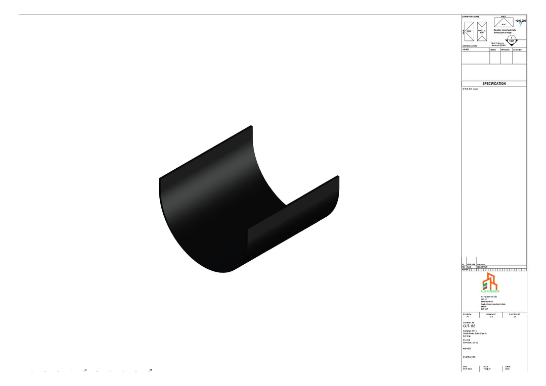 Aluminium Radius Butt Strap - Type 1