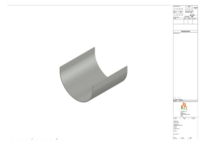 Aluminium Radius Butt Strap - Type 1