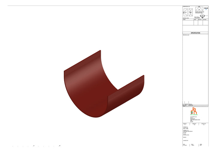 Aluminium Radius Butt Strap - Type 2