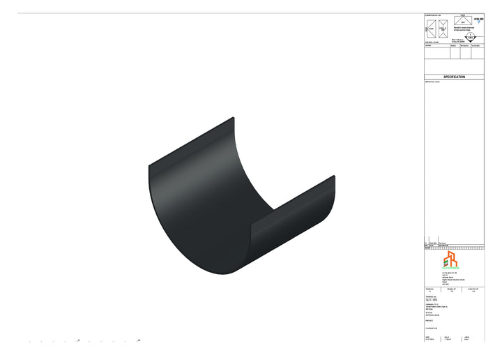 Aluminium Radius Butt Strap - Type 2