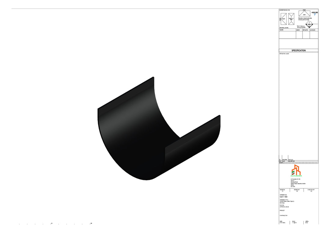 Aluminium Radius Butt Strap - Type 2