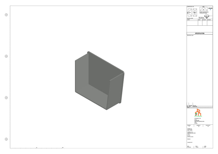 Aluminium Single Slope Gutter - Type 4 - Stopends