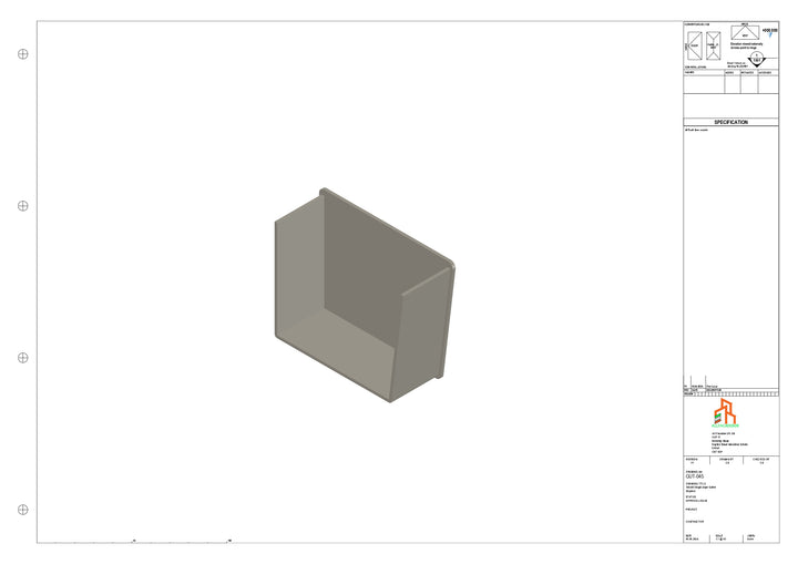 Aluminium Single Slope Gutter - Type 4 - Stopends