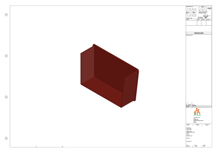 Aluminium Single Slope Gutter - Type 5 - Stopends