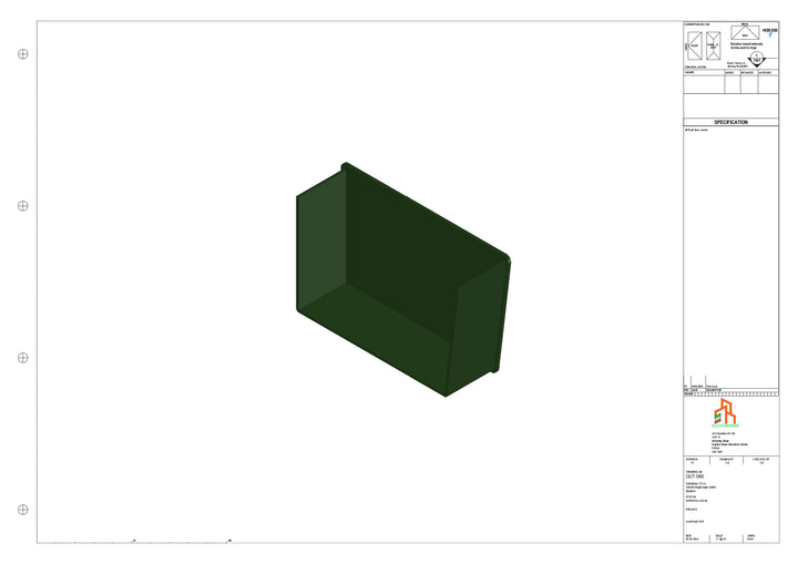 Aluminium Single Slope Gutter - Type 5 - Stopends