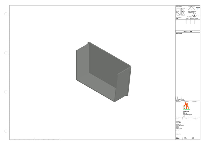 Aluminium Single Slope Gutter - Type 5 - Stopends
