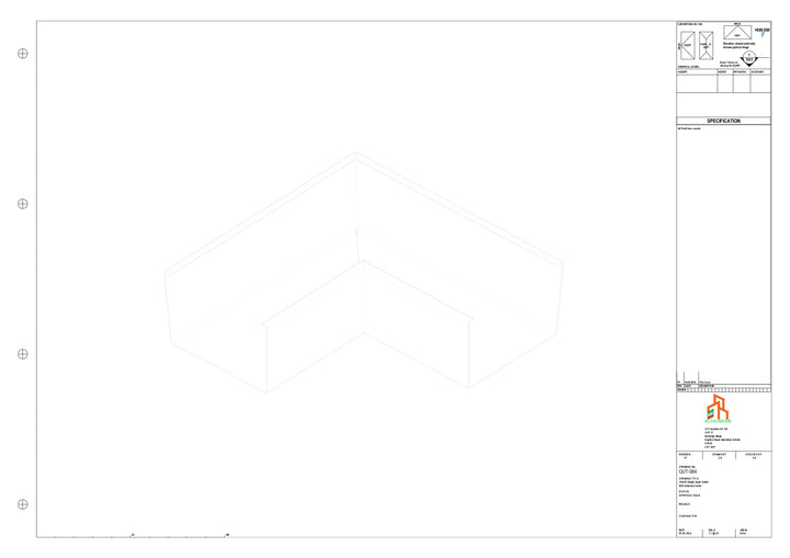 Aluminium Single Slope Gutter - Type 6 - 90 Degree Int Corner