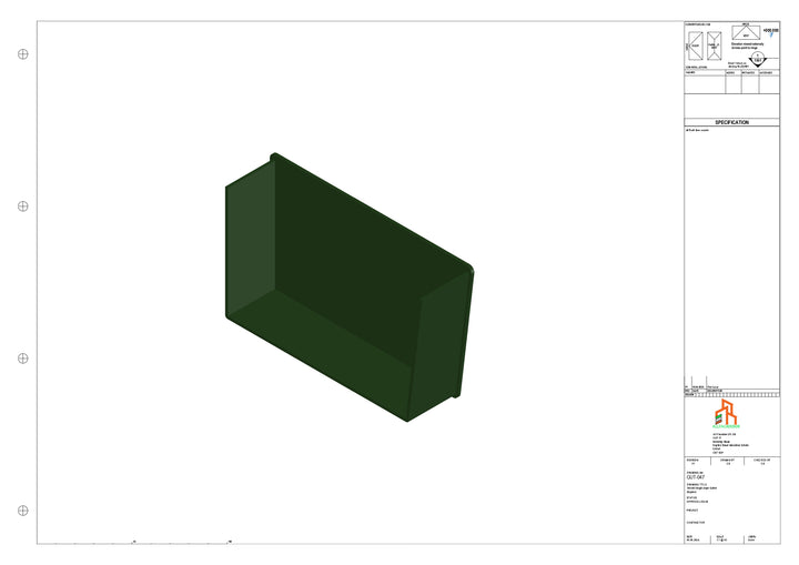Aluminium Single Slope Gutter - Type 6 - Stopends