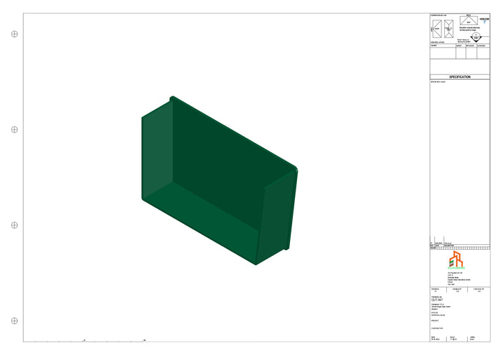Aluminium Single Slope Gutter - Type 6 - Stopends