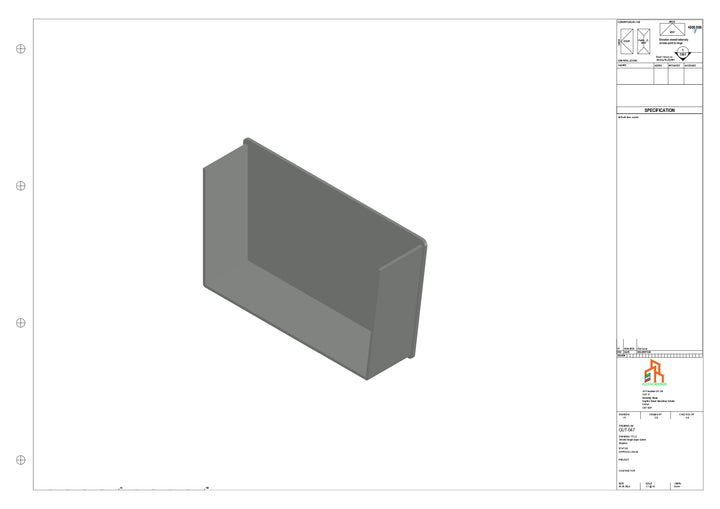 Aluminium Single Slope Gutter - Type 6 - Stopends