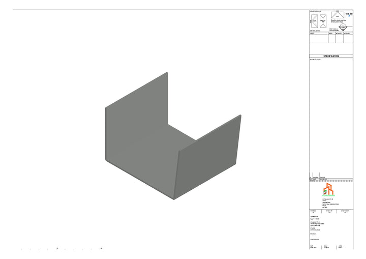 Aluminium Single Slope Butt Strap - Type 6