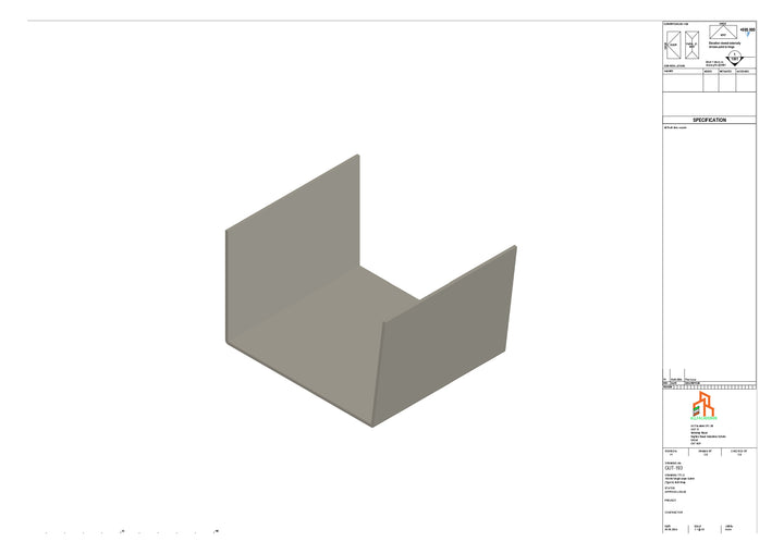 Aluminium Single Slope Butt Strap - Type 6