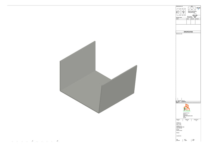 Aluminium Single Slope Butt Strap - Type 6