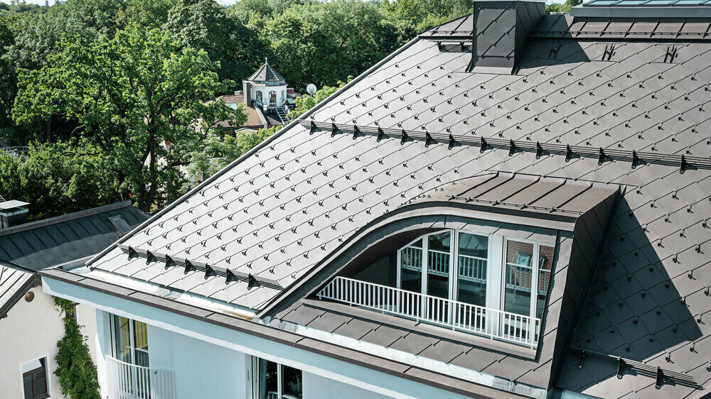 Prefa Rhomboid Roof Tile 44 × 44 – Aluminium Cladding Ltd